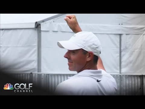 Rory McIlroy banks shot onto the green, sinks birdie putt at the Tour Championship | Golf Channel