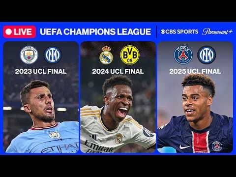 UCL Final CLASSIC Match Replay's: Real Madrid, PSG & MORE | ⭐ UEFA Champions League 24/7 ⭐