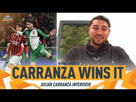 "I never thought I'd be able to do what I did last night" | Feyenoord's Carranza ENDS AC Milan 🤯🗣