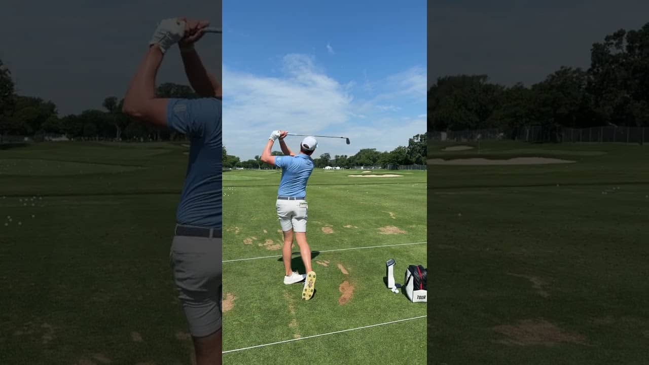 On the range with Ben Griffin 🏌️‍♂️