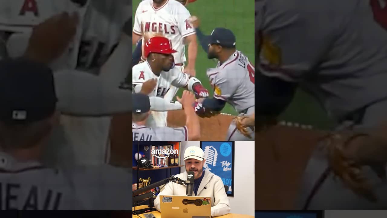 Batter charges the mound because he thinks the pitcher tried to hit him with a fastball, a breakdown