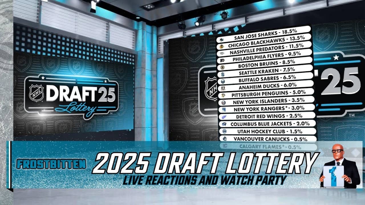 2025 NHL Draft Lottery Watch Along Party and Live Reactions
