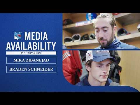 NYR vs UTA: Mika Zibanejad & Braden Schneider Postgame Media Availability | Jan. 5, 2026