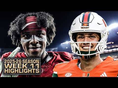 WEEK 11 HIGHLIGHTS from the 2025-26 college football season 🎥 | ESPN College Football