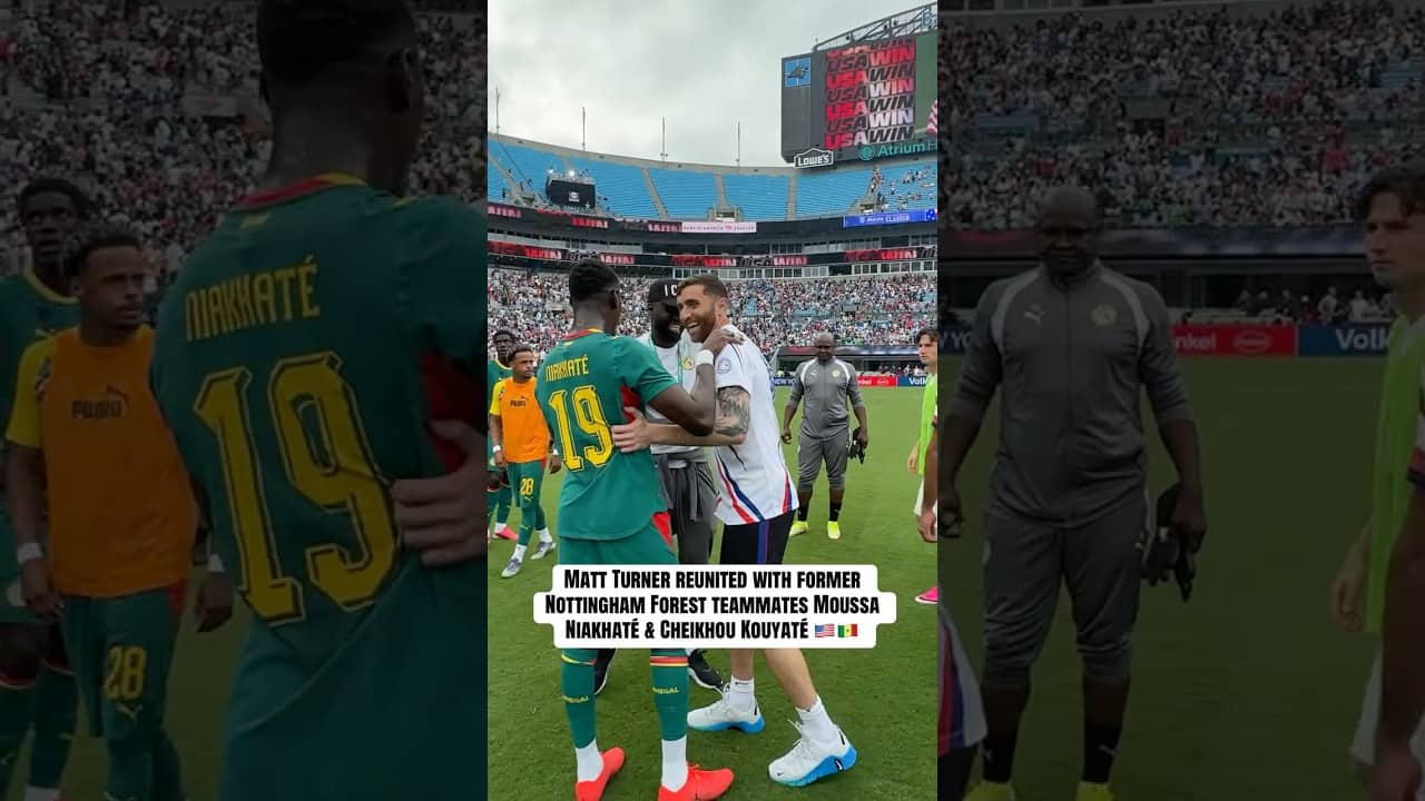 Matt Turner linked with his boys from Senegal🤝