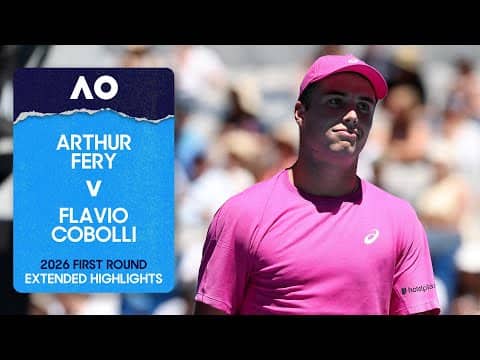 Arthur Fery v Flavio Cobolli Extended Highlights | Australian Open 2026 First Round