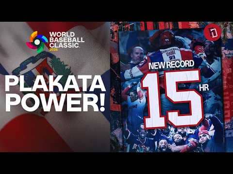 1️⃣5️⃣ plakatas! Team Dominican Republic breaks record for most homers in a World Baseball Classic!