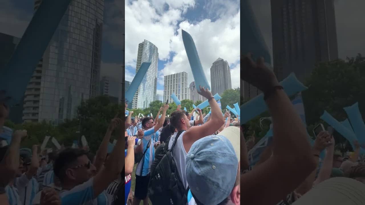 The Argentine fans took over Dallas