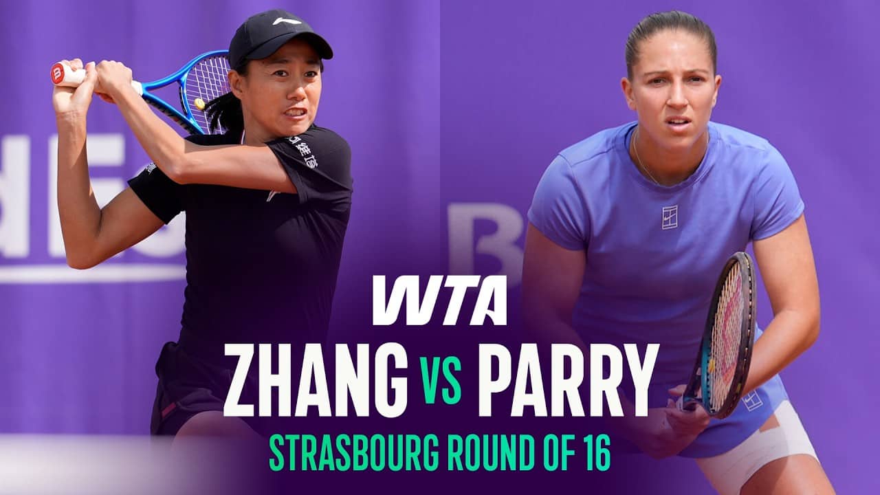 Shuai Zhang vs. Diane Parry | 2026 Strasbourg Round of 16 | WTA Match Highlights