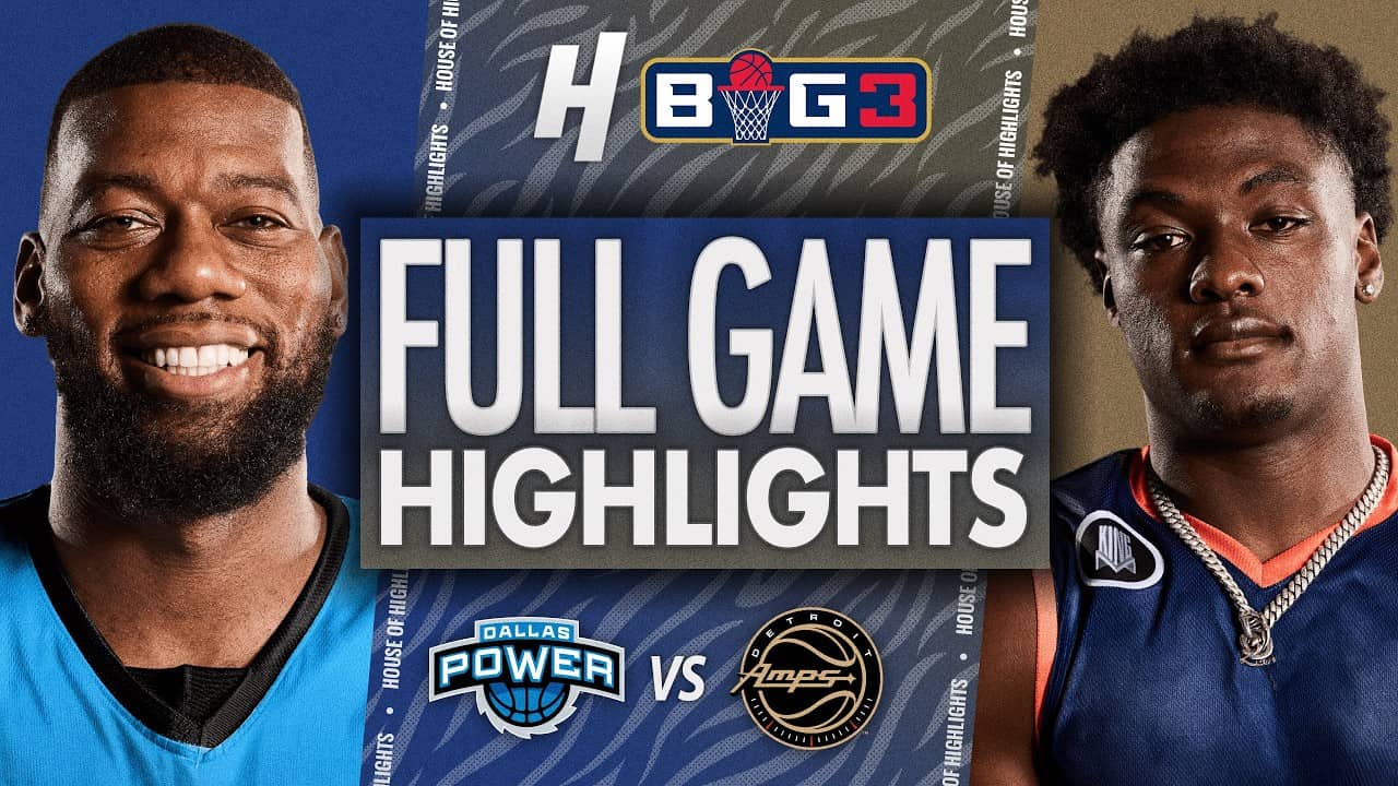 Dallas Power vs Detroit Amps - FULL GAME HIGHLIGHTS 🔥 BIG3 Basketball 2026