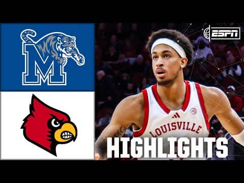 Memphis Tigers vs. Louisville Cardinals | Full Game Highlights | ESPN College Basketball