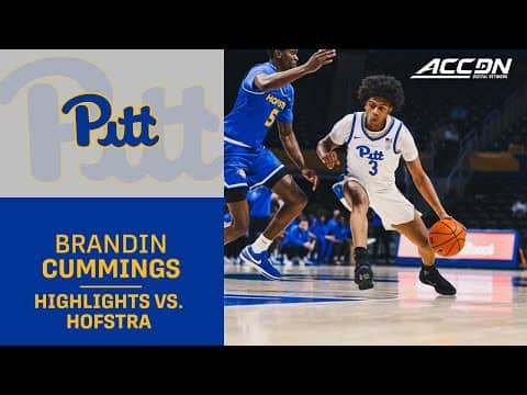 Pitt's Brandin Cummings Highlights vs. Hofstra
