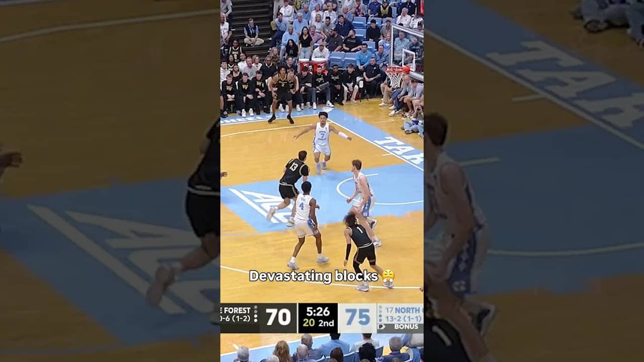 The defenders said NO 🚫 #accbasketball #collegebasketball