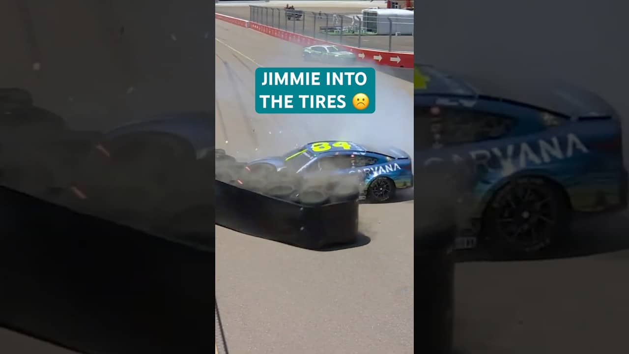 Hard hit for Jimmie Johnson 😬