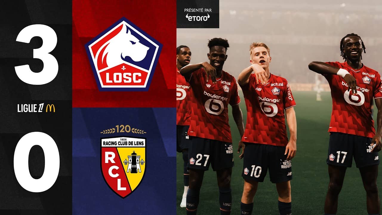 HIGHLIGHTS I Le LOSC domine Lens dans le Derby du Nord (3-0) ⚜️🫡