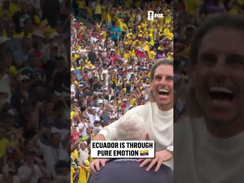 Pure joy for Ecuador and supporters after clinching the knockout stage of the FIFA World Cup 🇪🇨