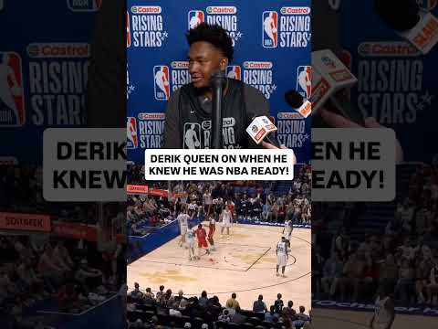 Derik Queen on his NBA Readiness at Rising Stars #pelicans #nba #shorts