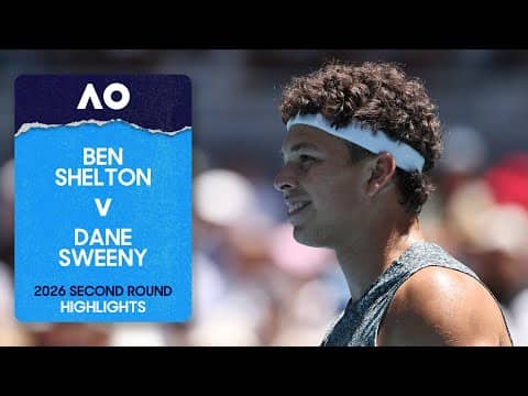 Ben Shelton v Dane Sweeny Highlights | Australian Open 2026 Second Round
