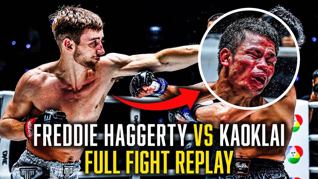 OVERWELMING STRIKES 👊 Freddie Haggerty vs. Kaoklai | Muay Thai Full Fight
