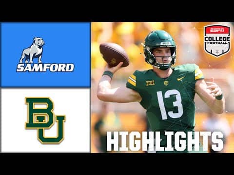 Samford Bulldogs vs. Baylor Bears | Full Game Highlights | ESPN College Football