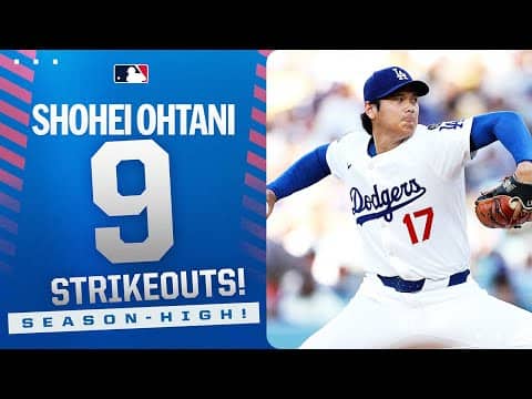 Shohei Ohtani records a SEASON-HIGH 9 STRIKEOUTS! 😤 | 大谷翔平ハイライト
