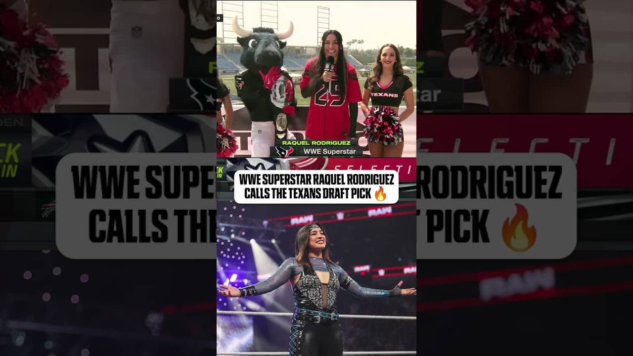 Raquel Rodriguez had fun announcing the Houston Texans' draft pick in Round 3 of the NFL Draft š