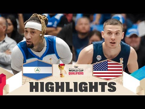 Nicaragua 🇳🇮 v United States 🇺🇸 | Highlights | FIBA Basketball World Cup 2027 Americas Qualifiers