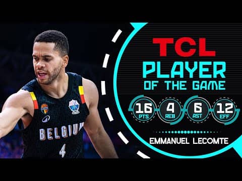 Emmanuel Lecomte (16 PTS) | TCL Player Of The Game | ISL 🇮🇸 vs BEL 🇧🇪 | FIBA EuroBasket 2025