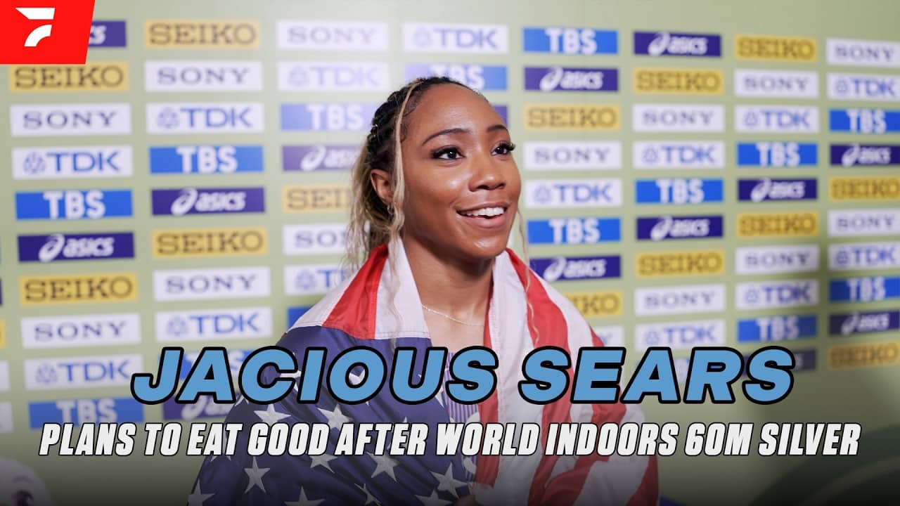 Jacious Sears Plans To Eat Good After World Indoors 60m Silver