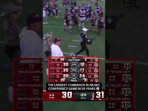 The Aggies pulled off the unthinkable 😤