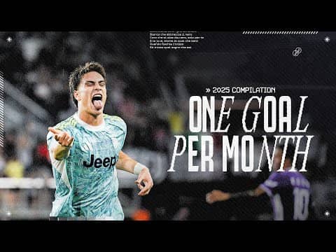 The BEST GOAL for each MONTH of Juventus' 2025 feat. Kenan Yildiz, Dusan Vlahovic and more...