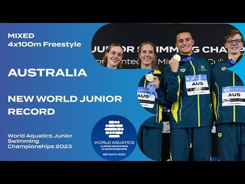 New World Junior Record Smash! Mixed 4x100m Relay | Junior Swimming 2023