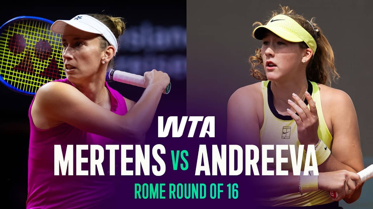 Elise Mertens vs. Mirra Andreeva | 2026 Rome Round of 16 | WTA Match Highlights