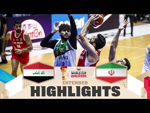 Iraq 🇮🇶 v Iran 🇮🇷 | Extended Highlights | FIBA Basketball World Cup 2027 Asian Qualifiers