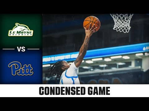 Le Moyne vs Pitt Condensed Game | 2025-26 ACC Women's Basketball