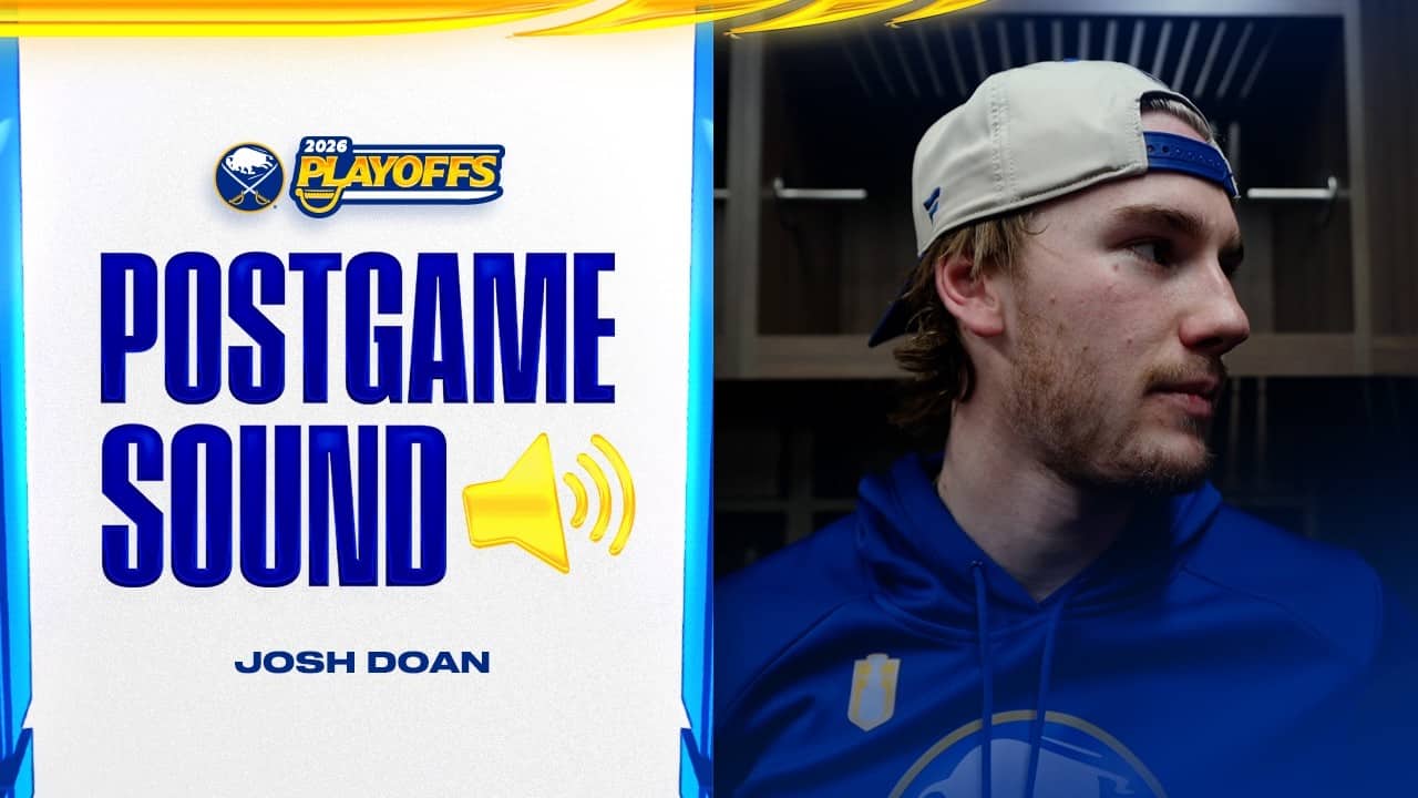 "Super Special" | Josh Doan After Winning Series Over Boston In Six Games | Buffalo Sabres Playoffs