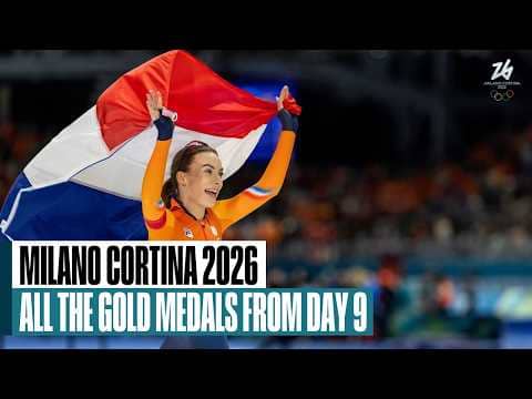 Gold medal moments from Day 9 of the Milan Cortina Olympics