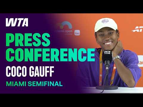 "We are both each other's daddies" | Coco Gauff Press Conference Miami Semifinal
