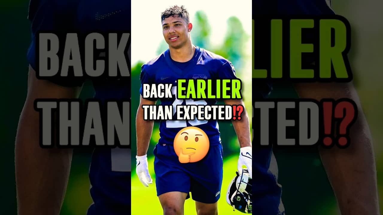 🤔Could Zach Charbonnet be back a lot EARLIER than expected⁉️ #nfl #seahawks #seattleseahawks