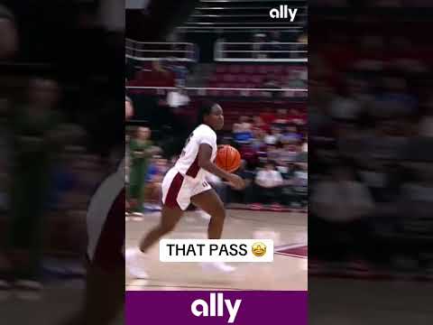 Backdoor dish and-one 👏@ally #collegebasketball #accbasketball #stanford #womensbasketball