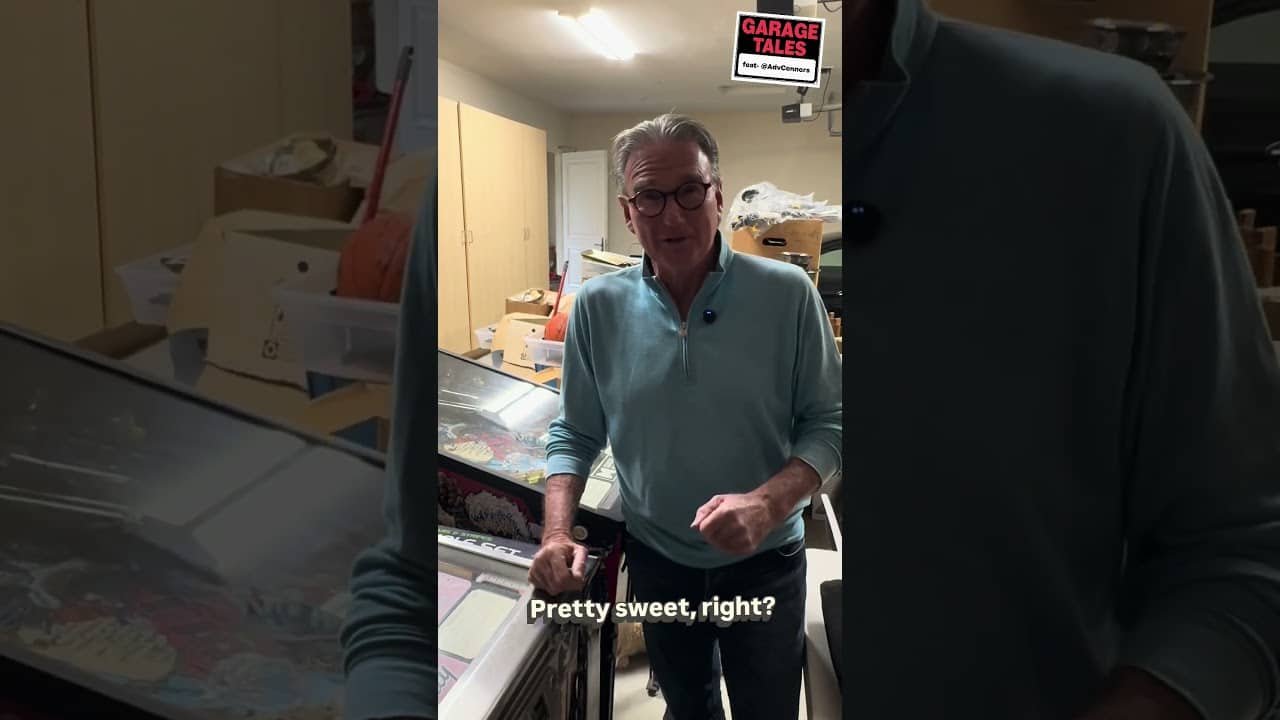 Jimmy Connors talks retro pinball on the latest episode of Garage Tales. #jimmyconnors #pinball