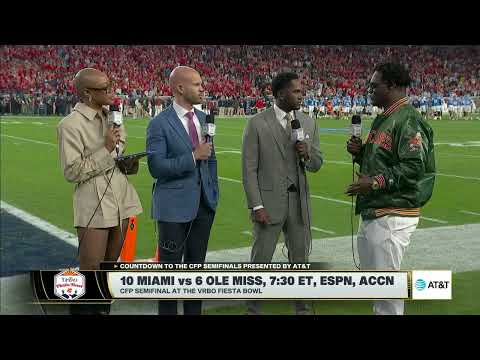 Edgerrin James Backs The U in Semifinal Showdown vs Ole Miss!