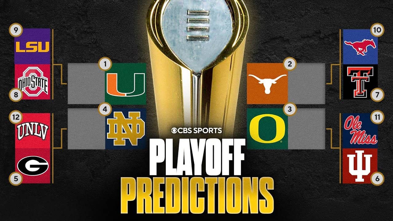 2026 College Football Playoff Predictions: Miami captures No. 1 seed, LSU makes it under Lane Kiffin