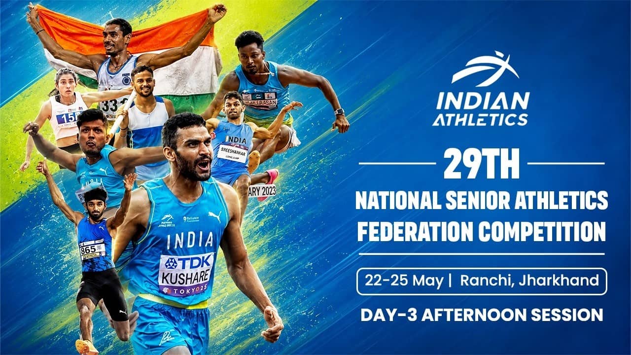 DAY 3 |AFTERNOON  | 29TH NATIONAL SENIOR ATHLETICS FEDERATION COMPETITION 2026 | Ranchi, Jharkhand