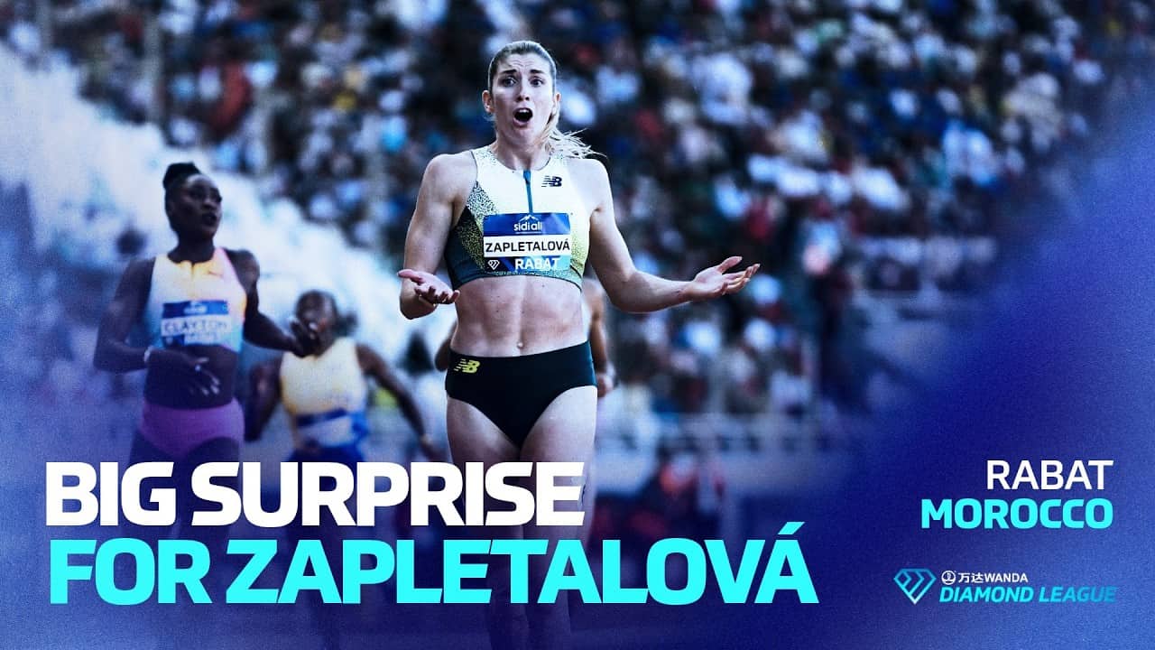 Zapletalová stuns in the 400m hurdles with 52.82 national record in Rabat | Wanda Diamond League