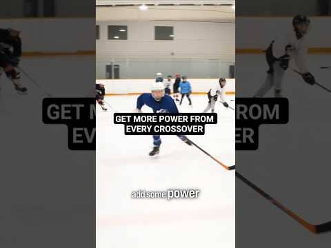 GET MORE POWER FROM EVERY CROSSOVER #hockeycoaching #hockeytraining