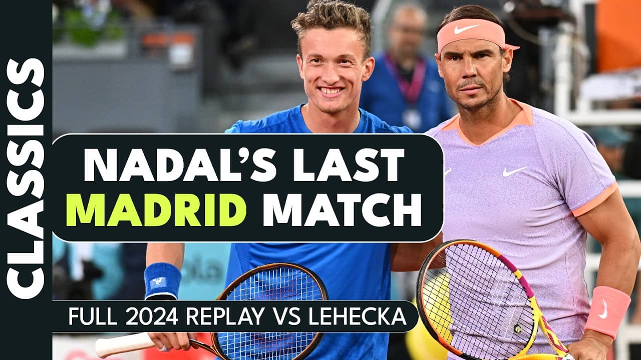 Rafael Nadal's Madrid Farewell In Full 🥲 | FULL 2024 Match vs Jiri Lehecka
