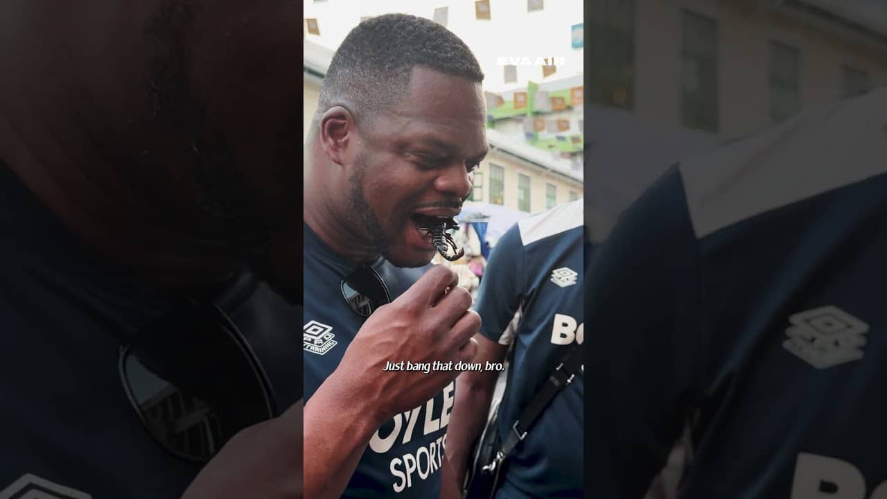 Marlon Eats a SCORPION in Bangkok 😳🦂  #westham  #thailand  #bangkok