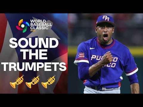 Edwin Díaz makes World Baseball Classic RETURN, strikes out 3 in scoreless 9th for Puerto Rico! 🎺