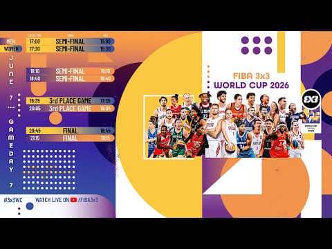 LIVE 🔴 FIBA 3x3 World Cup 2026 | Finals | #3x3Basketball